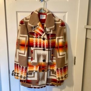 Pendleton Wool Coat - Women’s - Southwestern Pattern